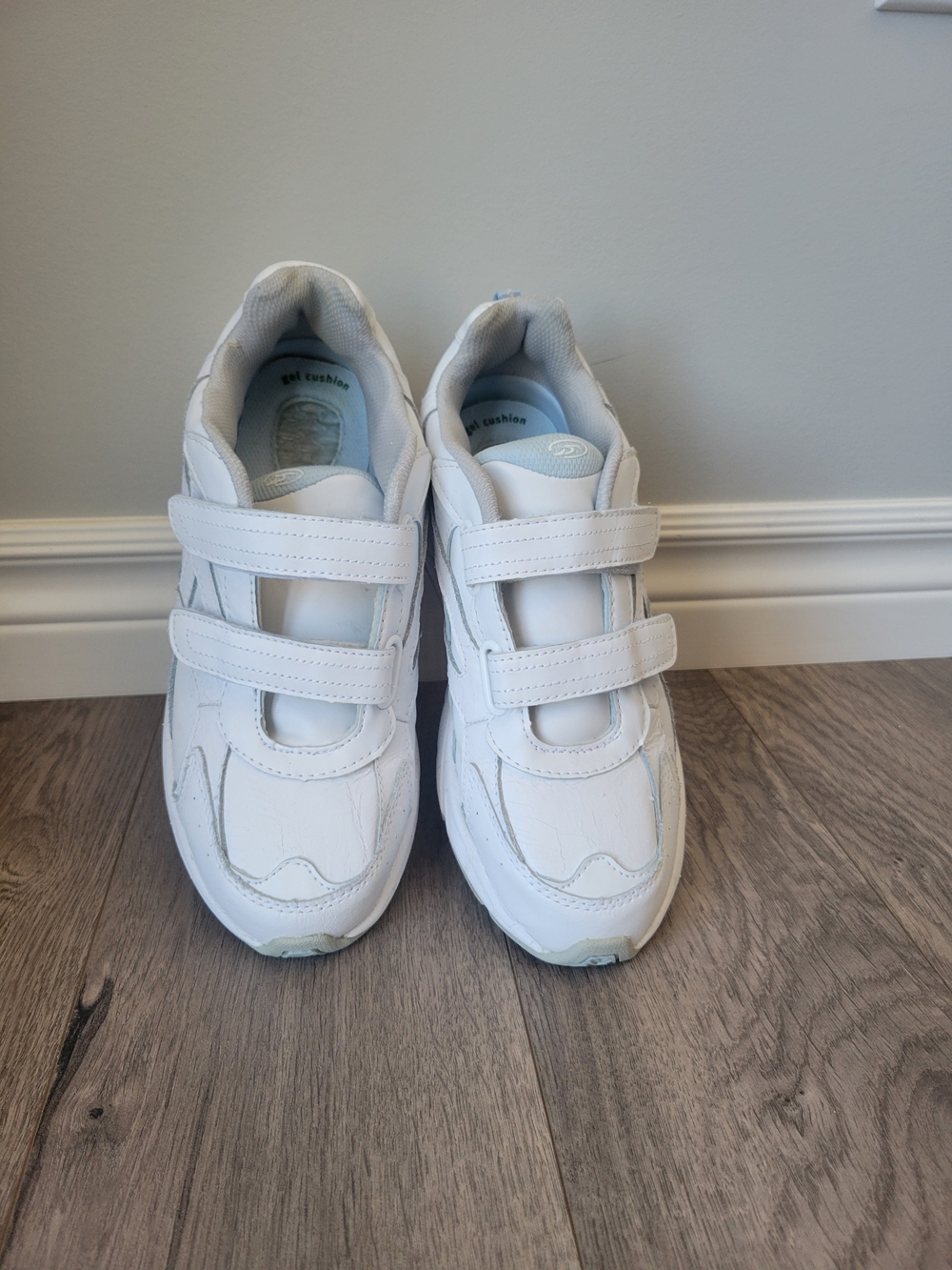 Womens White Velcro Sneakers